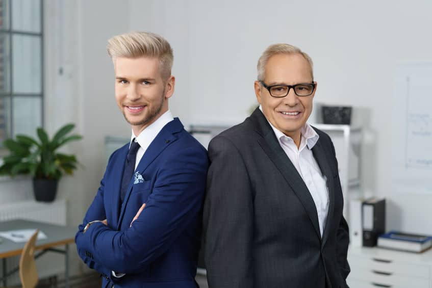 two person in business attire